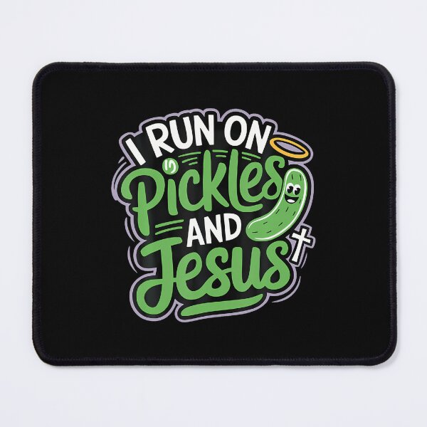 Item preview, I Run On Pickles And Jesus designed and sold by RebeccaCelia.