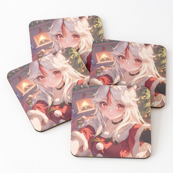 Item preview, Ningguang Genshin Impact Christmas Anime Girl Festive Warm Atmosphere designed and sold by Raslbazola.