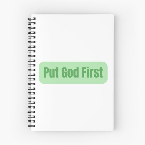 Item preview, Green Put God First Design designed and sold by WhimsyNet.