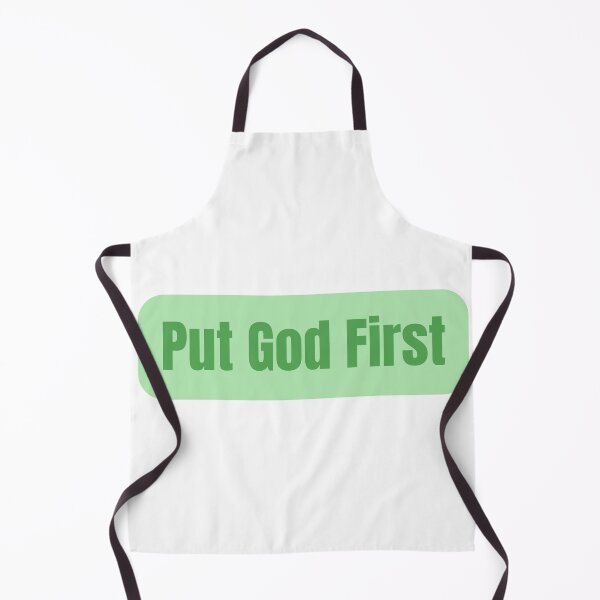 Item preview, Green Put God First Design designed and sold by WhimsyNet.