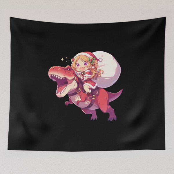 Item preview, Mami Tomoe Festive Santa Dinosaur Ride Magia Record Anime designed and sold by Raslbazola.
