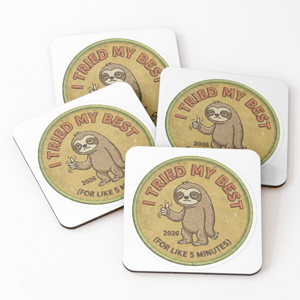 Item preview, Tried My Best 2026 Retro Merit Badge designed and sold by StickyGuys.