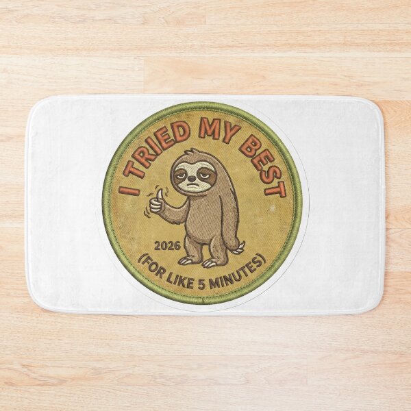 Item preview, Tried My Best 2026 Retro Merit Badge designed and sold by StickyGuys.