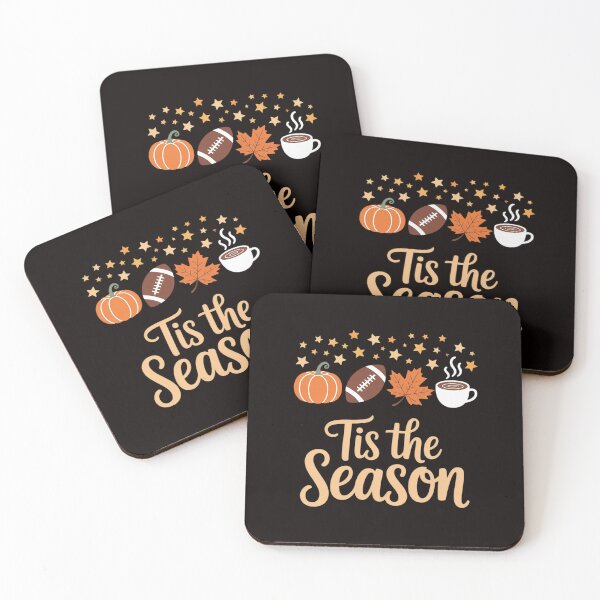 Item preview, Tis the season fall autumn football pumpkin coffee leaves designed and sold by RatCurry.