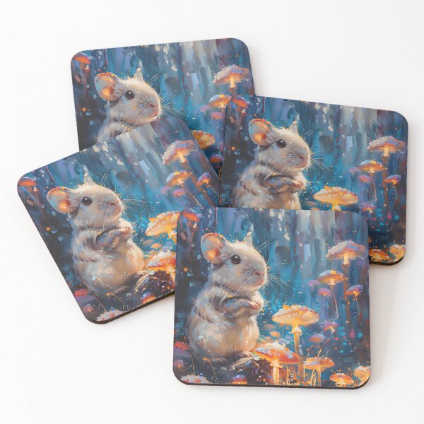 Item preview, Guinea Pig Painting in an Enchanted Mushroom Forest designed and sold by CuongArtLab.