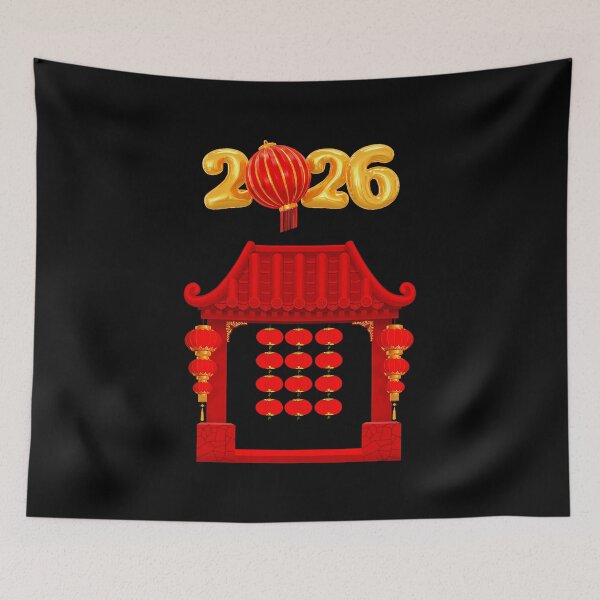 Item preview, Chinese New Year 2026 Asian Temple Chinese Lunar New Year designed and sold by JanetCarolyn.