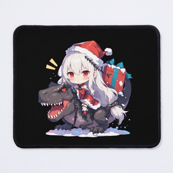 Item preview, Prelude Dawn Skadi Riding Christmas Dinosaur From Arknights Game designed and sold by Raslbazola.