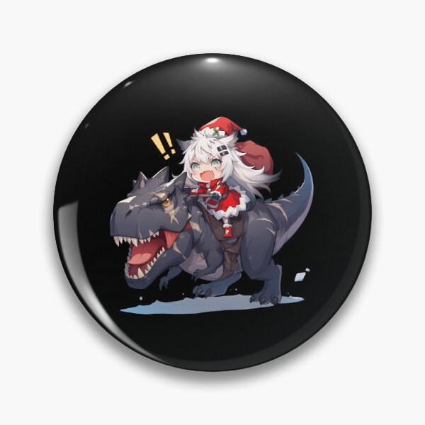 Item preview, Prelude Dawn Lappland Riding Christmas Dinosaur From Arknights Game designed and sold by Raslbazola.