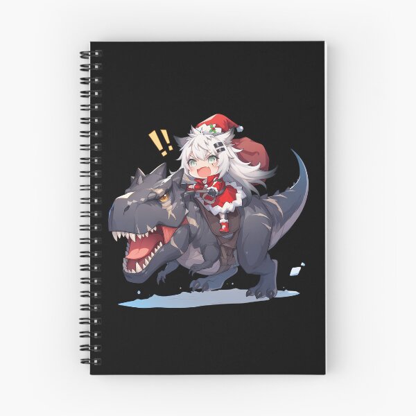 Item preview, Prelude Dawn Lappland Riding Christmas Dinosaur From Arknights Game designed and sold by Raslbazola.