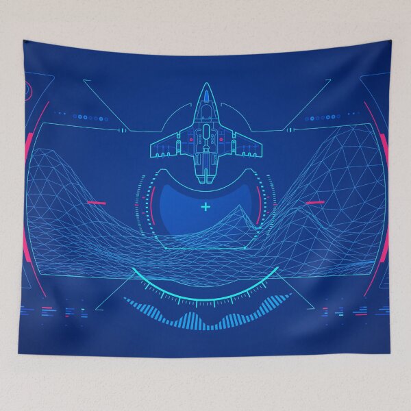 Item preview, aerospace technology or space exploration, graphic of space shuttle with navigation console interface designed and sold by NiamLab.