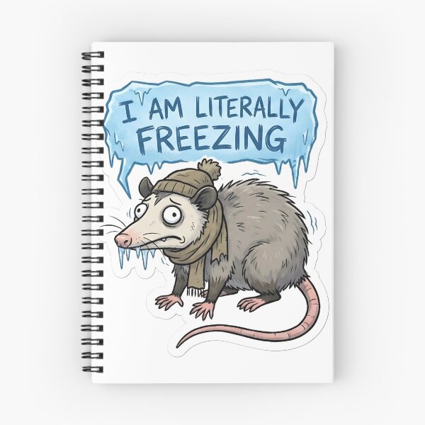 Item preview, I Am Literally Freezing Dramatic Opossum Winter designed and sold by StickyGuys.