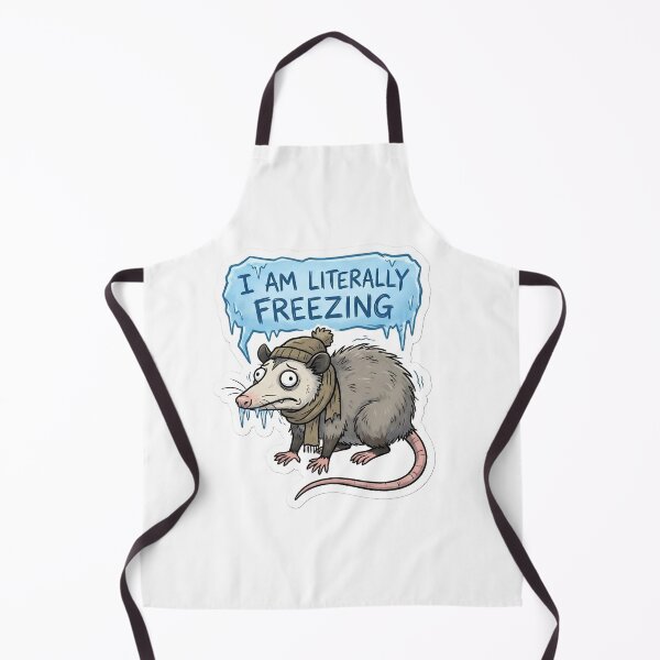 Item preview, I Am Literally Freezing Dramatic Opossum Winter designed and sold by StickyGuys.