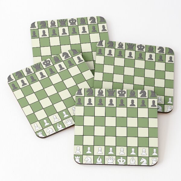Item preview, Funny Nerdy Chess Board Set Up Starting to Play Ready to Play designed and sold by MathWare MathClips.