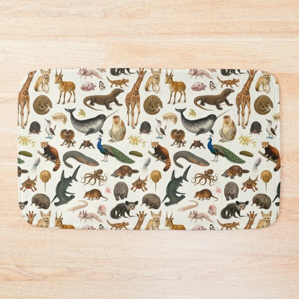 Item preview, Weird and Wonderful Animals Retro Wildlife Chart designed and sold by kakarikihill.