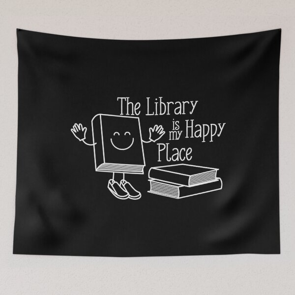 Item preview, The Library Is My Happy Place - Reading Librarian designed and sold by OnaConnie.