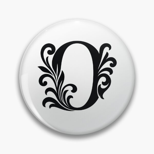 Item preview, Elegant Ornate Letter O – Black Flourish Monogram designed and sold by luckyyouth.