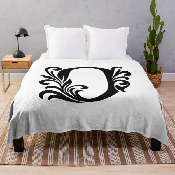 Item preview, Elegant Ornate Letter O – Black Flourish Monogram designed and sold by luckyyouth.
