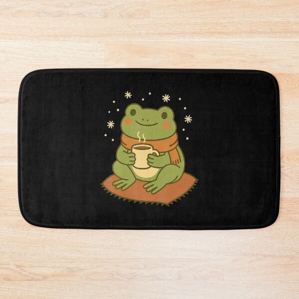 Item preview, Winter Frog With Tea Cozy And Warm designed and sold by OnaConnie.