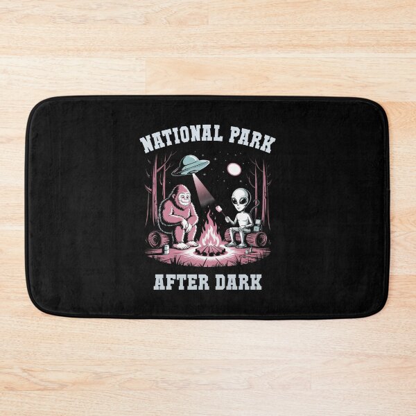 Item preview, Funny Alien Bigfoot Roswell National Park After Dark Humor designed and sold by OnaConnie.