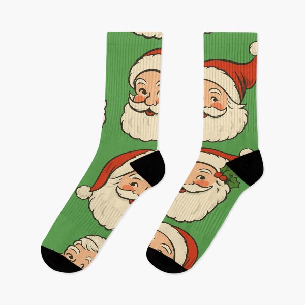 Item preview, Green Vintage Santas designed and sold by TraditionalCA.