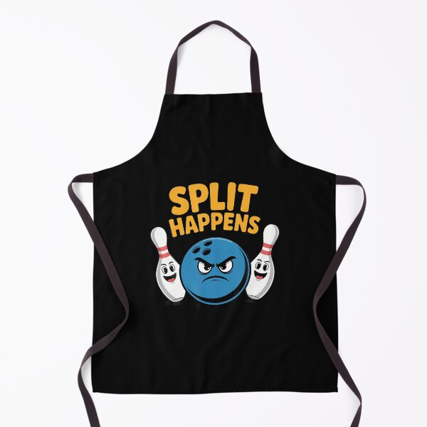 Item preview, Split Happens Funny Bowling Ball And Pins designed and sold by GeorgeneCharlo.