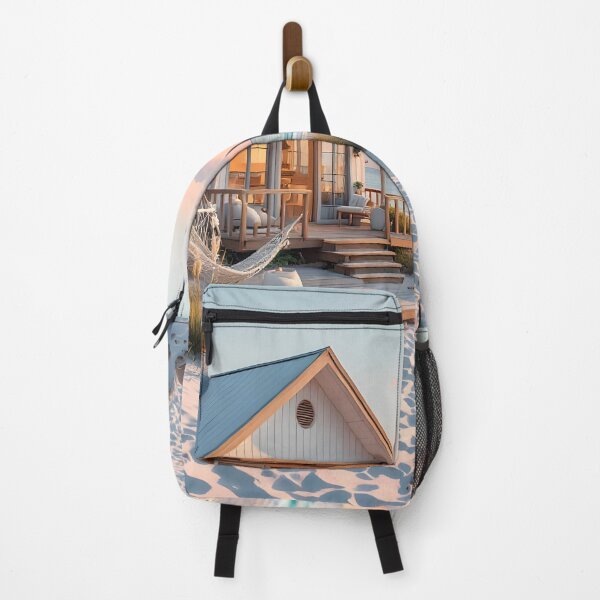 Item preview, Coastal Sunset Beach House Dream designed and sold by DreamyWallVibes.