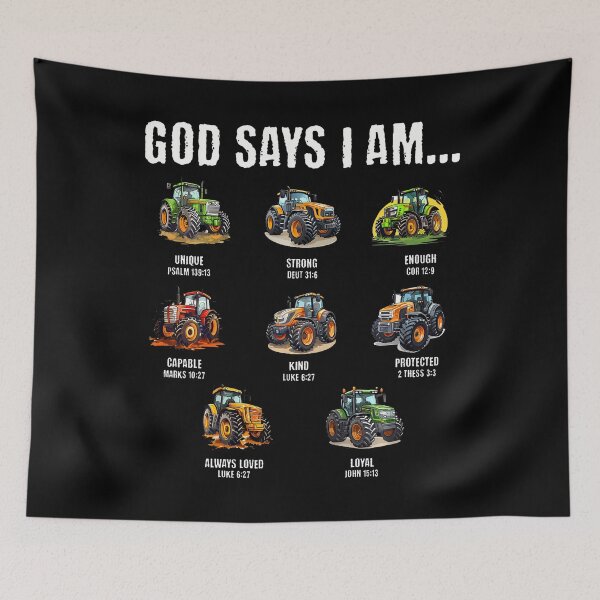 Item preview, God Says I Am Christian Toddler Tractor designed and sold by MelanieMiram1.
