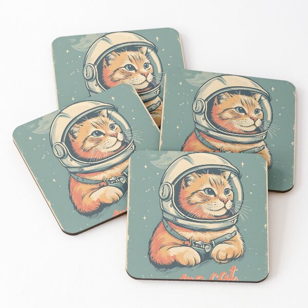 Item preview, Vintage Astro Cat T-Shirt | Retro Space Feline Art designed and sold by iwzzuel.