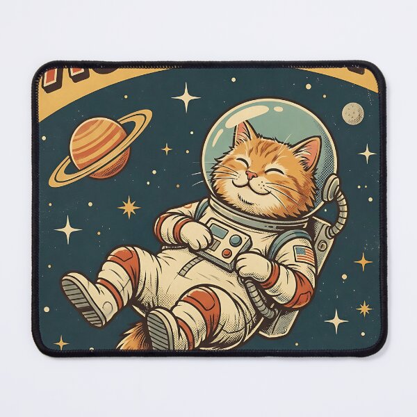 Item preview, Classic Retro Astro Cat Poster | Vintage Space Feline Art designed and sold by iwzzuel.