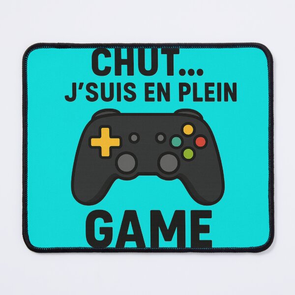 Item preview, SHH... I'M IN THE MIDDLE OF A GAME – Funny French Gamer Quote Tee designed and sold by aymora.