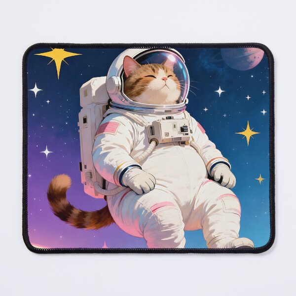 Item preview, Wholesome Astro Cat Poster | Cute Space Kitty in White Suit designed and sold by iwzzuel.