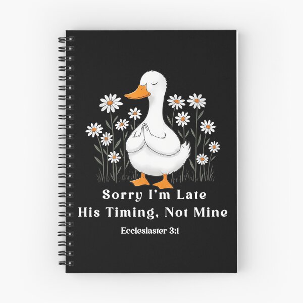 Item preview, Sorry I'M Late His Timing Not Mine Christian Goose Funny designed and sold by GeorgeneCharlo.