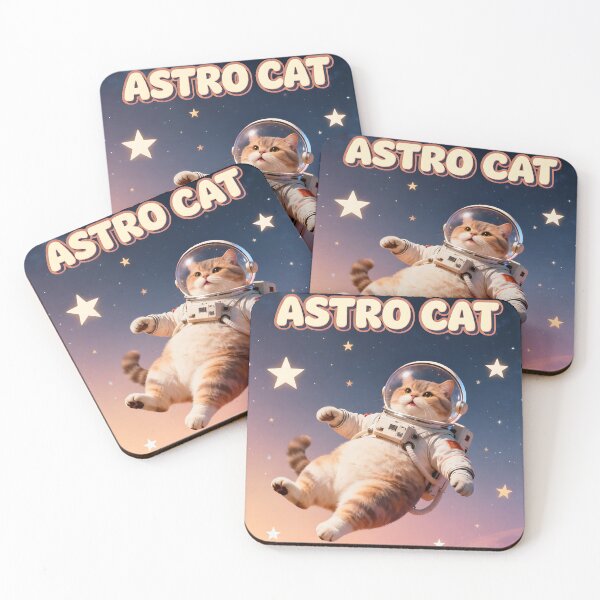 Item preview, Lazy Astro Cat: The Chill Space Explorer designed and sold by iwzzuel.