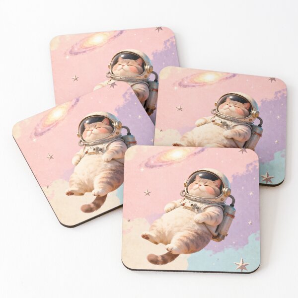 Item preview, Cloud Nine Kitty: Pastel Space Astronaut Cat designed and sold by iwzzuel.