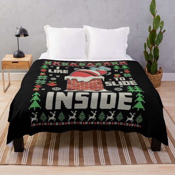 Item preview, Cool Naughty Santa Shirt I Like To Slide Inside, cheeky Christmas gift, adult festive humor graphic tee designed and sold by MackenzieBin.