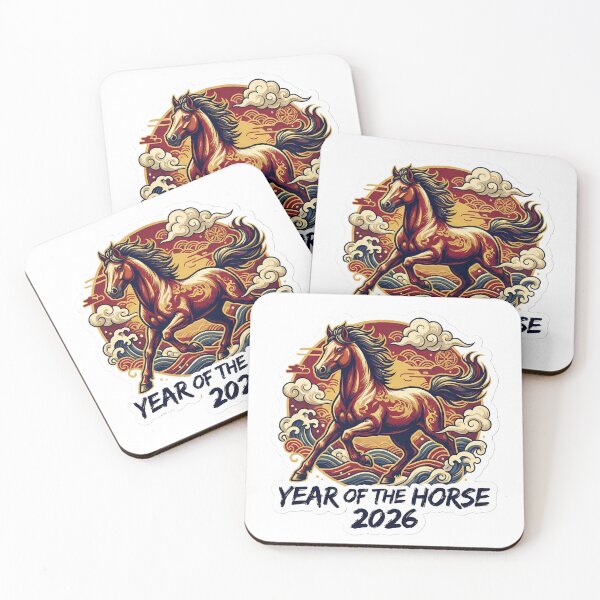 Item preview, Year of the Horse 2026 Retro Lunar New Year Zodiac Design designed and sold by StickyGuys.