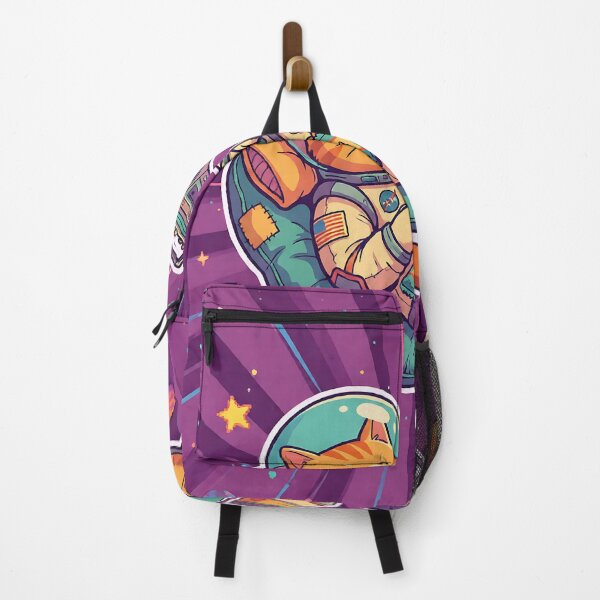 Item preview, Interstellar Chill: Groovy Cat Astronaut on Bean Bag designed and sold by iwzzuel.