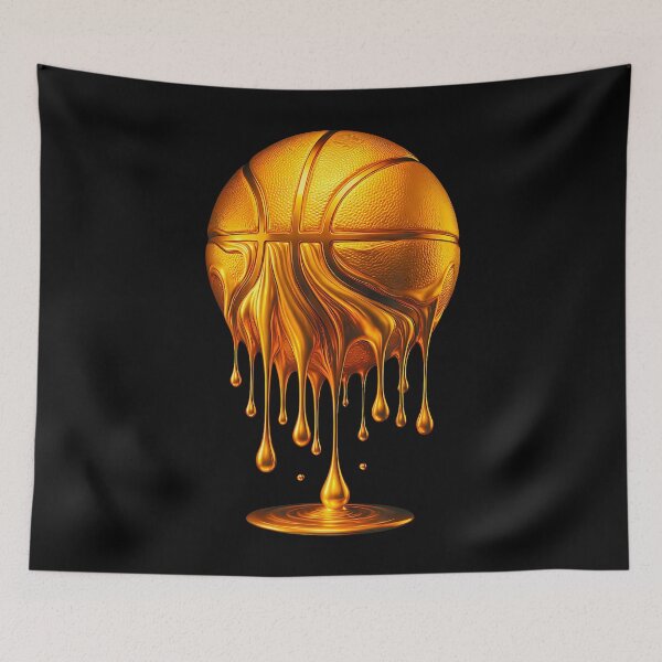 Item preview, Baloncesto dorado Drip Slam Dunk Baloncesto Dripping Hoop MVP designed and sold by MindyMarianela.