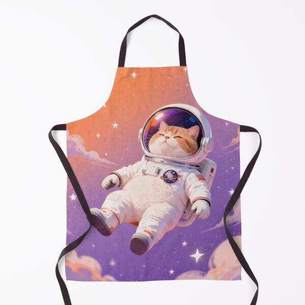 Item preview, Blissful Astronaut Cat: Sunset Galaxy Float designed and sold by iwzzuel.