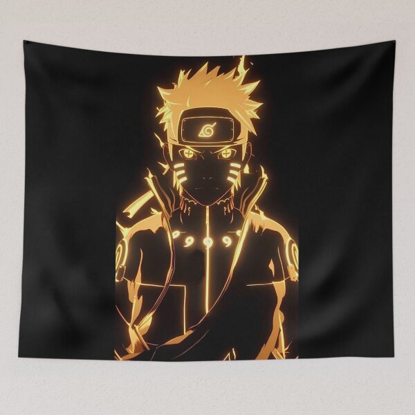Item preview, Naruto Kurama - Radiant Flame Ascendant • Luminous Anime Warrior Mode designed and sold by Dyan4.