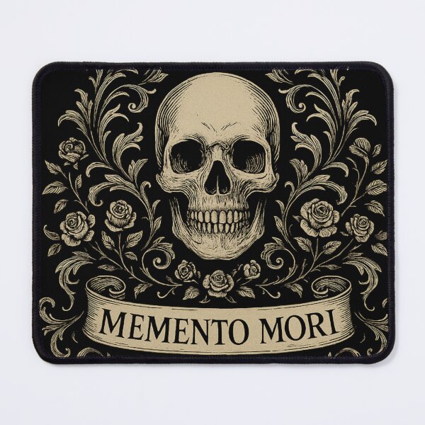 Item preview, Memento Mori Skull – Baroque Gothic Philosophy Shirt designed and sold by Mouraludia.