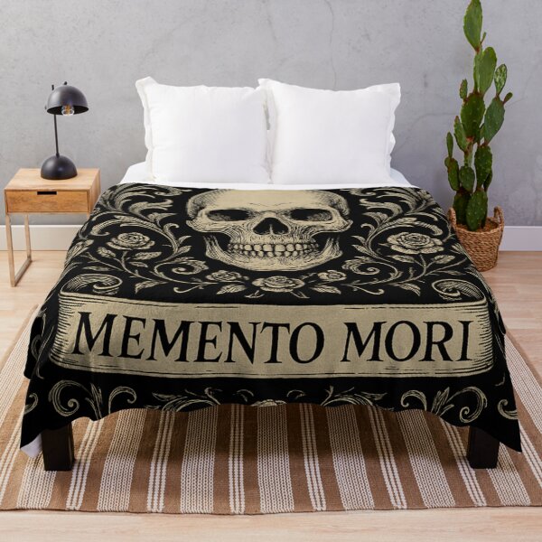 Item preview, Memento Mori Skull – Baroque Gothic Philosophy Shirt designed and sold by Mouraludia.