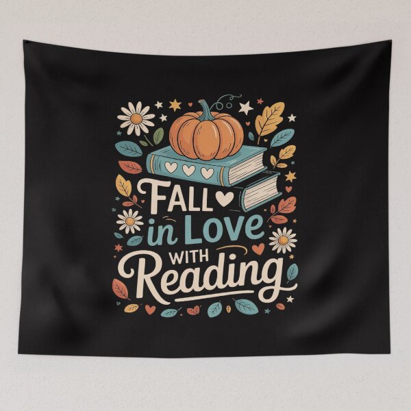 Item preview, Fall In Love With Reading Book Autumn Pumpkins And Teachers designed and sold by tlallimicrichi.