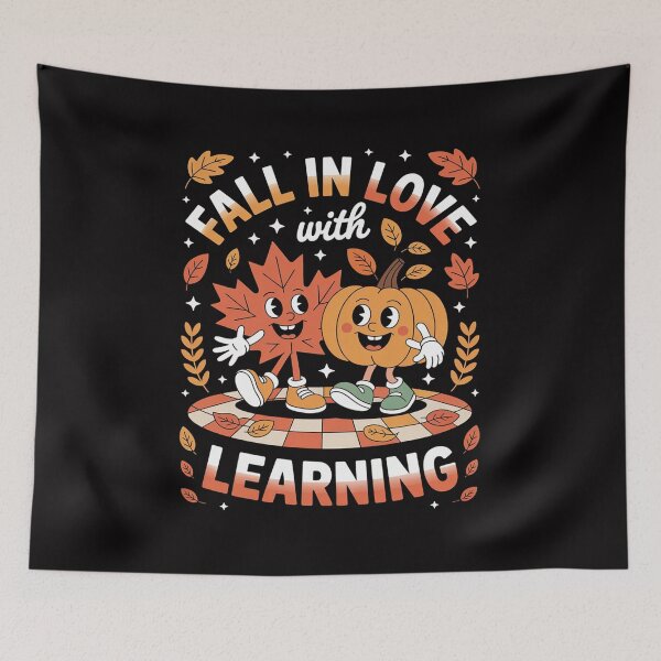 Item preview, Fall In Love With Learning Autumn Pumpkin Teacher designed and sold by tlallimicrichi.