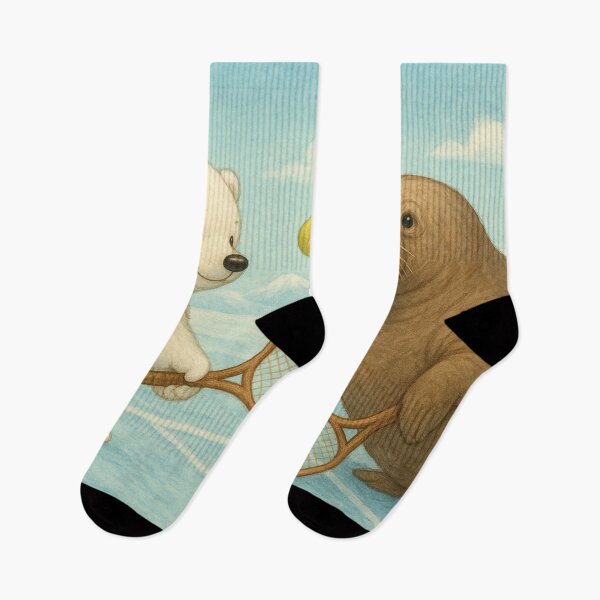 Item preview, Playing tennis in the Arctic designed and sold by Mauswohn.