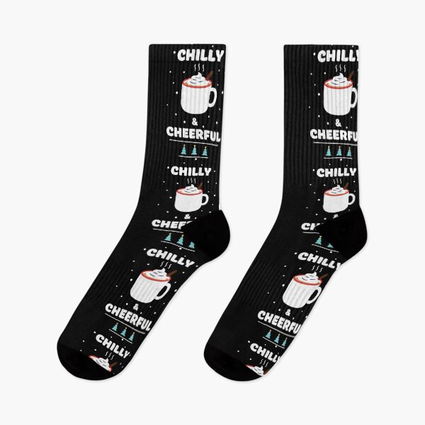 Item preview, Chilly and Cheerful Hot Cocoa Christmas Design designed and sold by graphicnew.