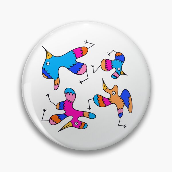 Artikelvorschau, Neonfarbene Vogelflecken entworfen und verkauft von KyleBobShop.