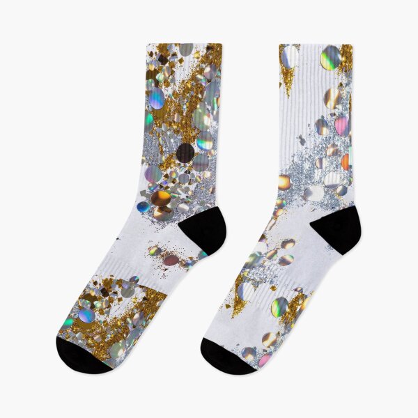 Item preview, Gold and silver glitter confetti in festive scatter designed and sold by SassyArtistry.