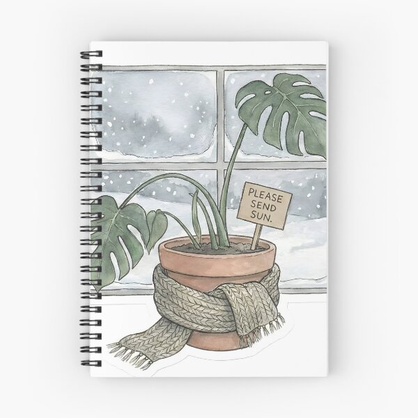Item preview, Dramatic Plant "Please Send Sun" Winter Sticker designed and sold by StickyGuys.