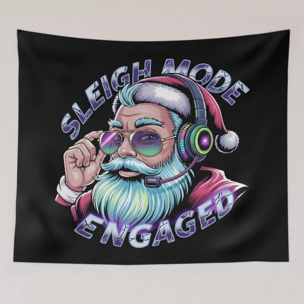 Item preview, Sleigh Mode Engaged Gamer Santa designed and sold by SoulenCify.